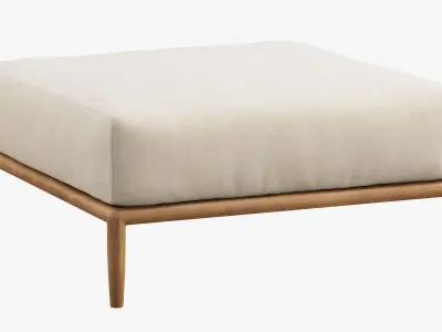 Brown Jordan Maldives Ottoman 3D model