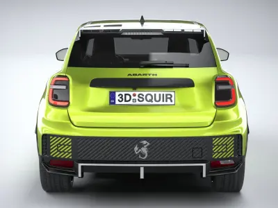 Fiat 600e Abarth 2025 3D model