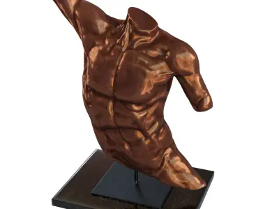 Laocoon Torso bronze 3D model