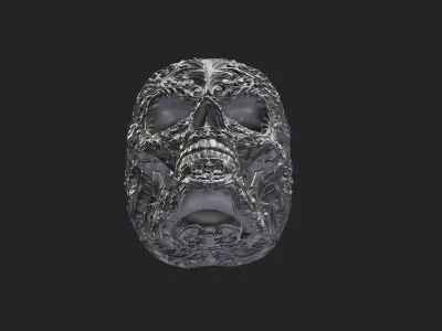 Skull Ornamental 3D print model