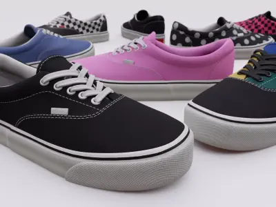 Vans Skater boot Low-poly 3D model