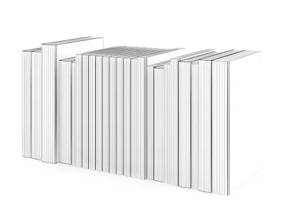 Books Set book bundle - digital 3D model