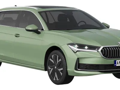 Skoda Superb Combi 2024 3D model