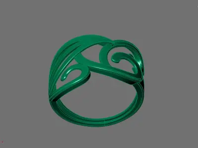 Women Ring Plain Ring Ready STL 3DM Models Womens Rings 3D print model 66