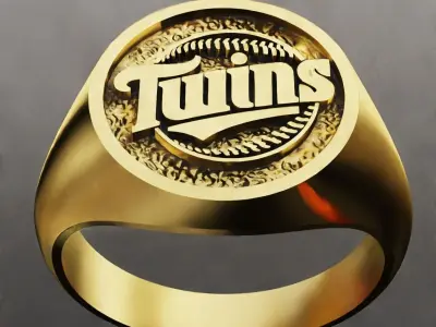 Minnesota Twins Baseball Fans Rings 3D Print Models 3D print model