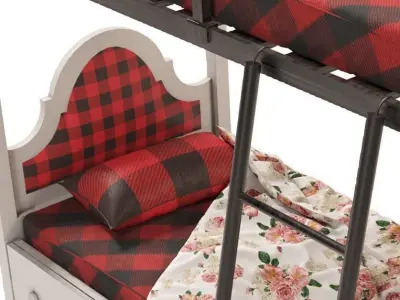 Sonia Bunk Bed for Youth 3D model