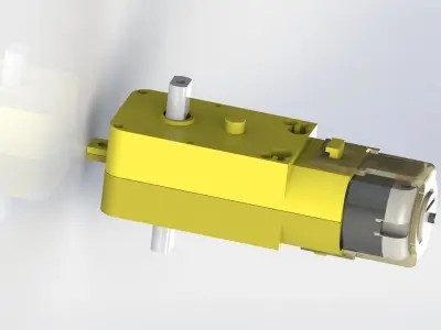 Fully functional DC motor 3D print model