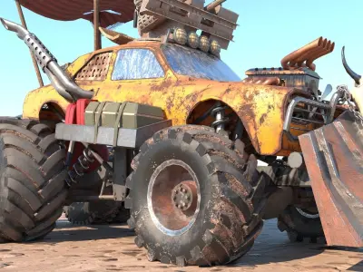 Mad max concept car 3D model