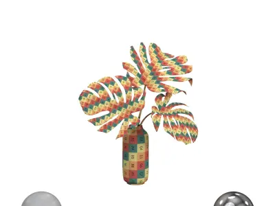 Monstera Leaves 3D model
