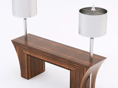 Francesco Molon N503 console ELECTRA BIS with lamps 3D model