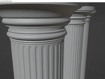  column 3D model greek columns 3D 3D model
