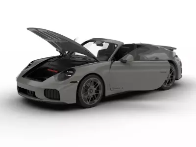 Porsche 911 Carrera Turbo S Cabriolet 2026 HQ 3d model 3D model