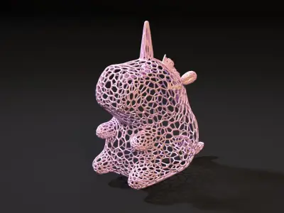 Unicorn figurine 3D print model