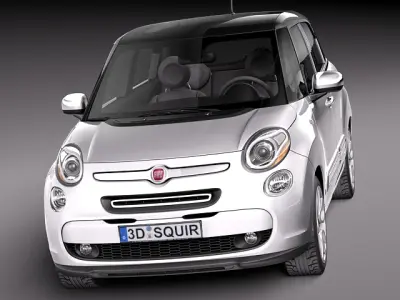 Fiat 500L USA-version 2013 3D model