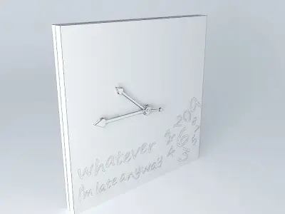 Whatever Clock - Clock "May Be" Free 3D model