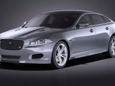 Jaguar XJR 2015 VRAY 3D model