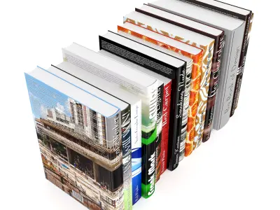 Books Set 3D model