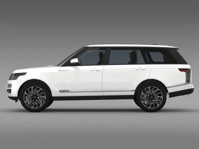 Range Rover Autobiography LWB L405 2014 3D model