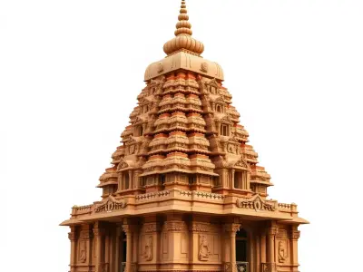 Ancient Temple Structure model pack Low-poly 3D model