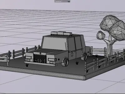 Lowpoly Vehicles Pack - Subdivision-Game-Ready Low-poly 3D model