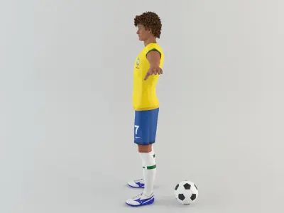 Brazil Footballer 3D model