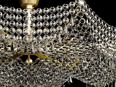 crystal Modern chandelier luxury 3D model