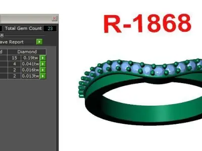 Band Ring 3D print model