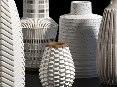 decorative vase 3D model 6