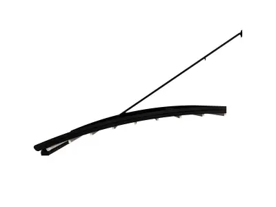 Motorized Pergola 6 wrought iron 3D model