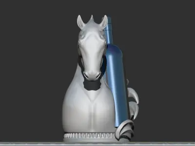 Wine holding horse  3D print model