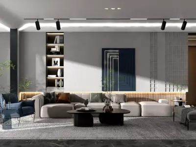 Modern Interior Design 02 3D model