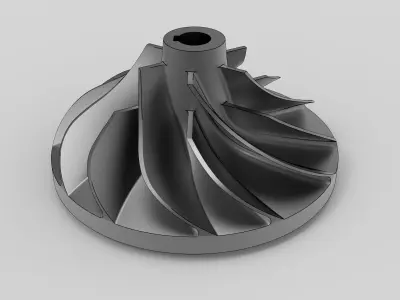Turbo impeller 3D print model