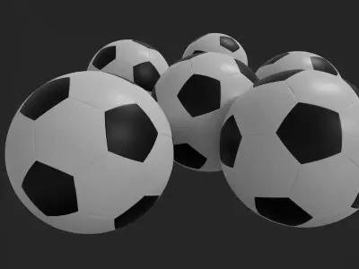 Football-Soccer ball Free low-poly 3D model