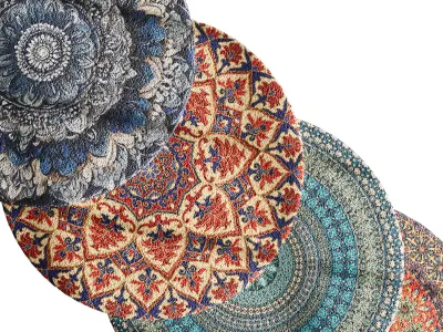 round carpet 27 3D model