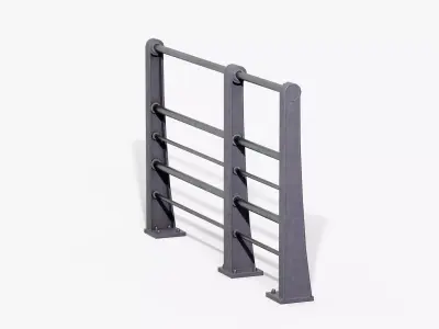 Quayside Post Low-poly 3D model