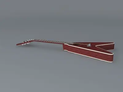 Dean V acoustic guitar Free 3D model