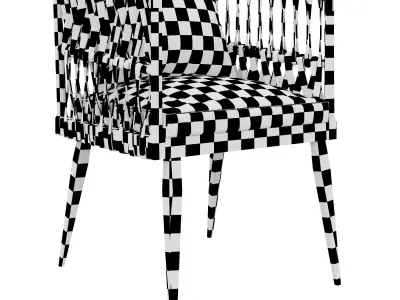 Armchair Luta by Romatti 3d model Low-poly 3D model