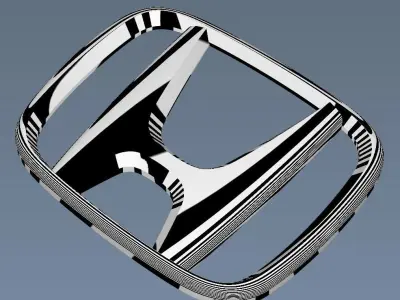 Honda logo create in Alias AutoStudio 3D model