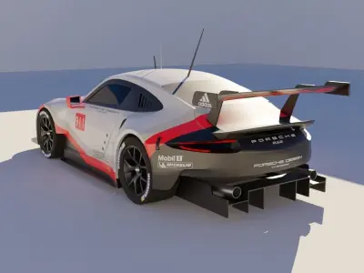 Porsche 911 RSR 3D model
