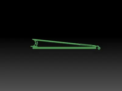 1-24 and 1-12 scale wheelie bar 3D print model