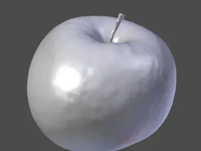 Photorealistic 3D Scanned Apple Low-poly 3D model