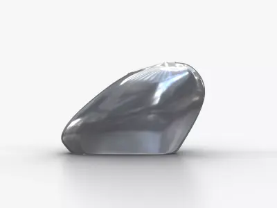 Aluminium Vase M Low-poly 3D model