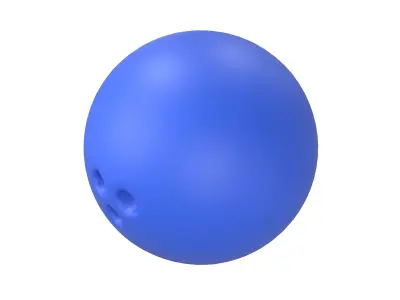 Bowling Ball v1 003 Low-poly 3D model