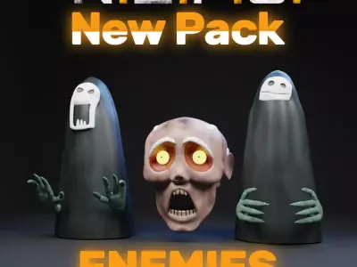 REPO Pack Character - Car - Assets - Enemies - STL 3D print model