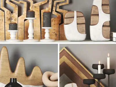 decorative set  01 3D model