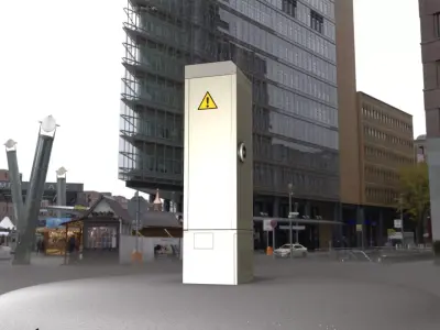 Electrical Distribution Cabinet 142 Low-poly 3D model