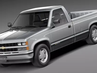 Chevrolet Silverado C1500 Regular Cab 1988-1999 3D model