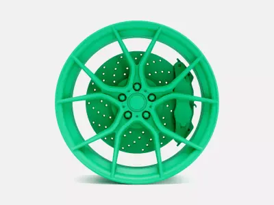20x10 Stance SF07 Wheel and Brake 3D print model