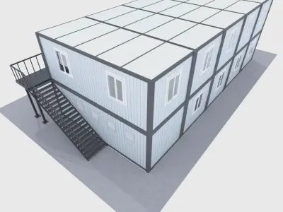prefabricated building 3D model