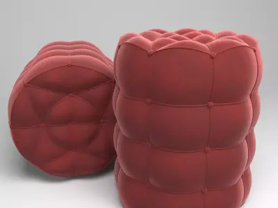 pouf ottoman 3D model